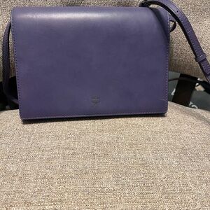 MCM Purple Crossbody Bag with Sleek Design